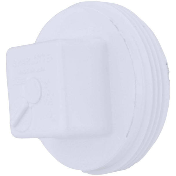Charlotte Pipe 2 In. Schedule 40 DWV Cleanout PVC Plug PVC 00106  0800HA