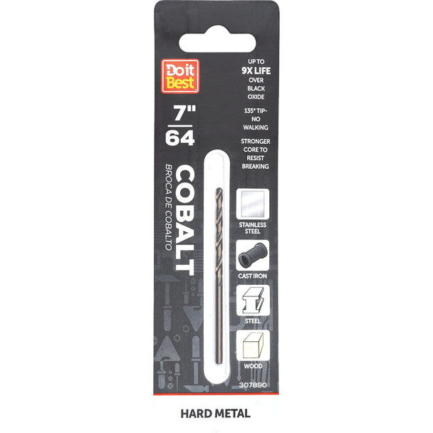 Do it Best 7/64 In. Cobalt Drill Bit QJDIB-DB-034