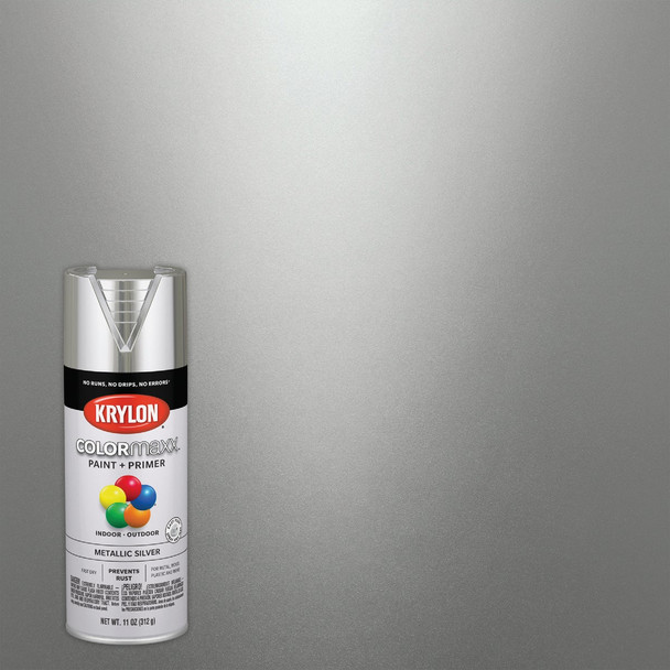 Krylon ColorMaxx 11 Oz. Metallic Gloss Spray Paint, Silver K05590007