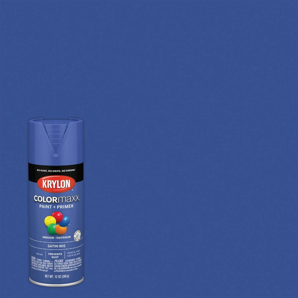 Krylon Colormaxx Satin Spray Paint & Primer, Iris K05564007