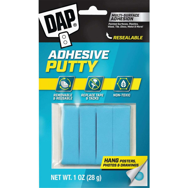 DAP RapidFuse Blue Stik 1 Oz. Blue Reusable Adhesive Putty 7079801201