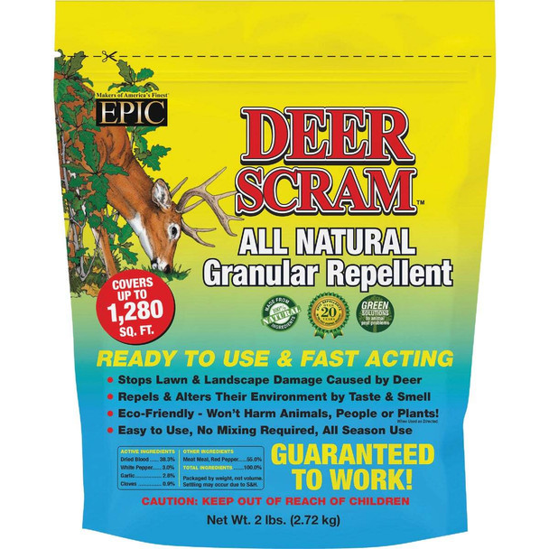 Deer Scram 2 Lb. Granular Organic Deer Repellent 1004