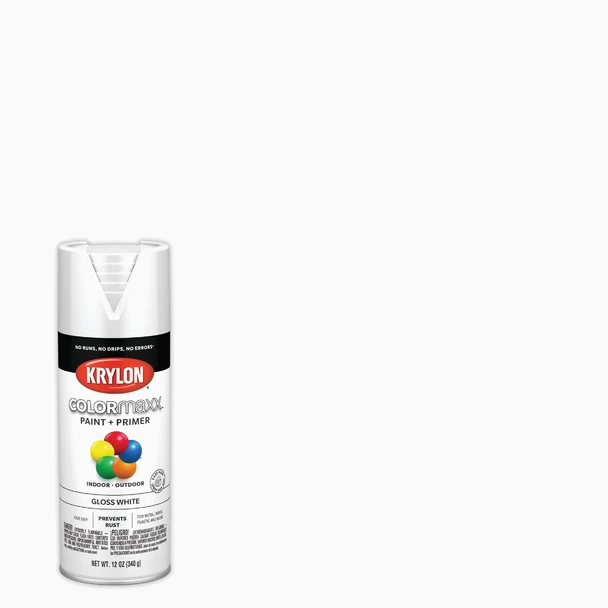 Krylon ColorMaxx 12 Oz. Gloss Spray Paint, White K05545007