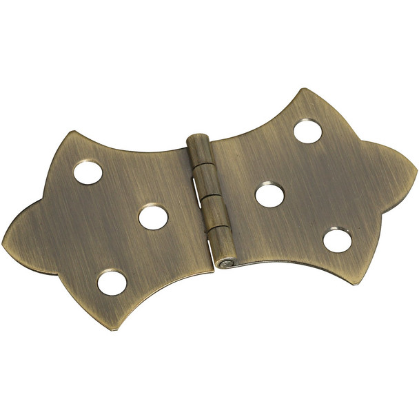National Hardware 1-11/16 In. x 3-1/16 In. Antique Brass Hinge (2-Pack) N211-854