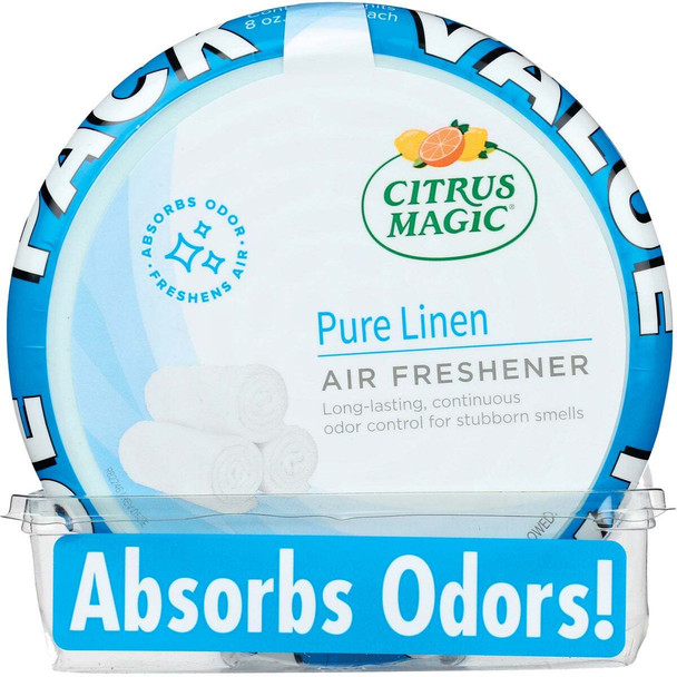Citrus Magic 8 Oz. Linen Solid Air Freshener (2-Pak) 616472586