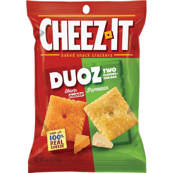 Cheez-it 4.3 Oz. Duoz Sharp Cheddar & Parmesan Crackers 120636 Pack of 6