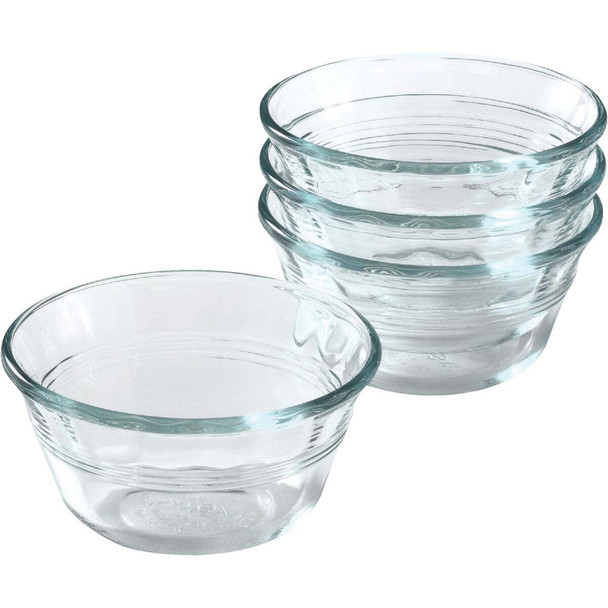 Pyrex Prepware 6 Oz. Custard Cups, (4-Pack) 6001142