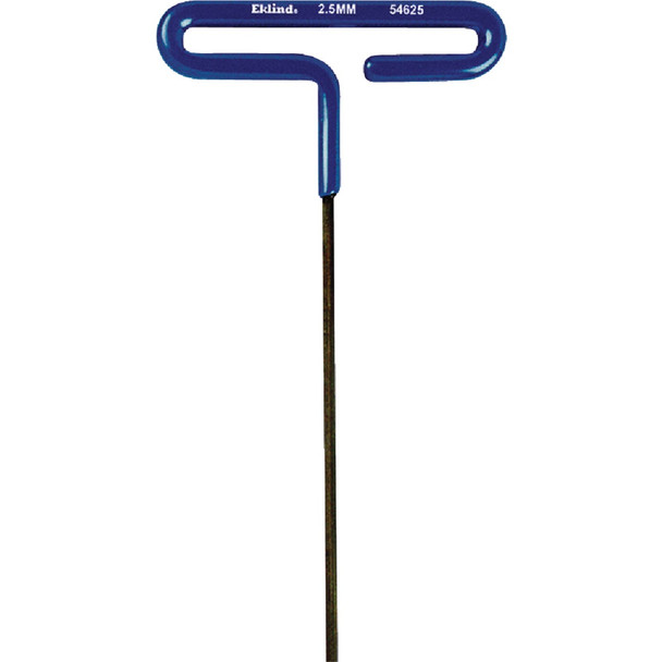Eklind Metric 2.5 mm 6 In. Cushion-Grip Series T-Handle Hex Key 54625