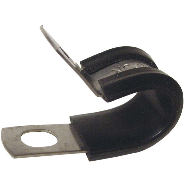 Gardner Bender 1/2 In. Steel with Rubber Insert Black Cable Clamp (2-Pack)