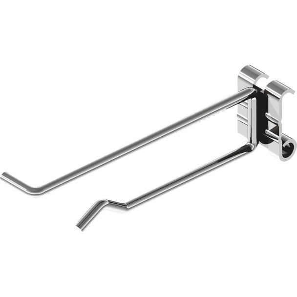 Siffron 3 In. Metal 1-Piece Curl Back Crossbar Peg Hook 7146116923