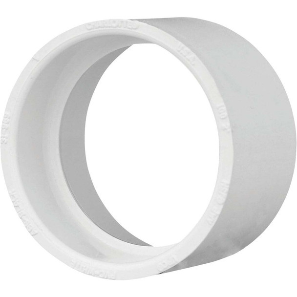 Charlotte Pipe 2 In. Hub Schedule 40 DWV PVC Coupling PVC 00100  1000HA