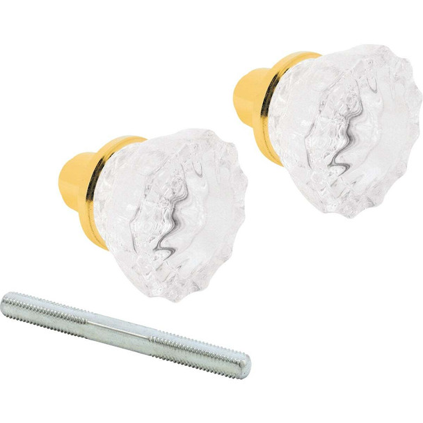 Defender Security Crystal Hall & Closet Door Knob E 28316