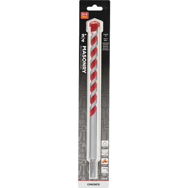 Do it Best 3/4 In. x 12 In. Impact Ready Carbide Masonry Drill Bit QJDIB-MB-017