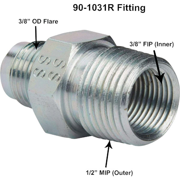 Dormont 3/8 Od X 1/2 Mip Fitting 90-1031R