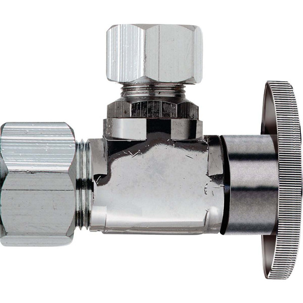 Do it Best 5/8 In. OD x 7/16 In. Quarter Turn Angle Valve DIB67PCLF