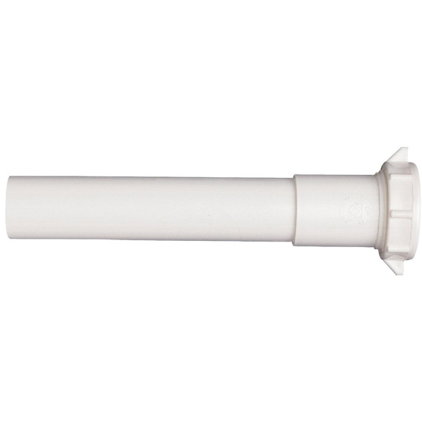 Do it Best 1-1/4 In. x 12 In. White Plastic Extension Tube DIB945W