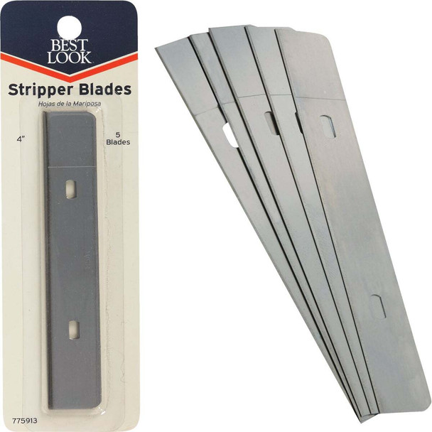 Best Look 4 In. Replacement Scraper Blade (5-Pack) WSB-DIB