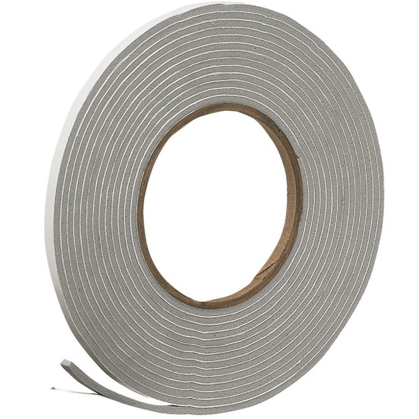 Do it 1/4 In. W x 1/8 In. T x 17 Ft. L Gray Vinyl Foam Weatherstrip Tape V442HDI