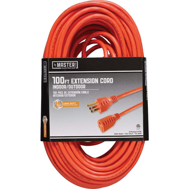 Master Electrician 100 Ft. 16/3 Outdoor Extension Cord 02309ME
