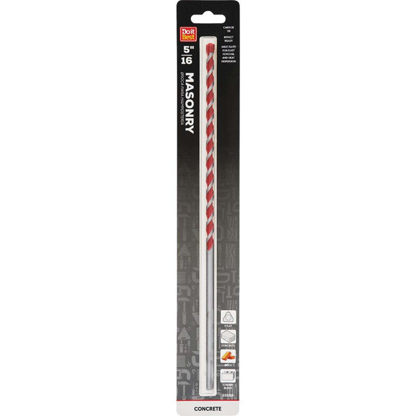 Do it Best 5/16 In. x 12 In. Impact Ready Carbide Masonry Drill Bit QJDIB-MB-013
