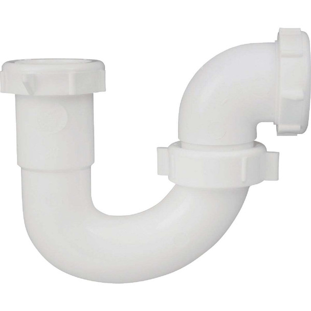 Do it Best 1-1/2 In. White Polypropylene Sink Trap with Reducer Washer DIB960W