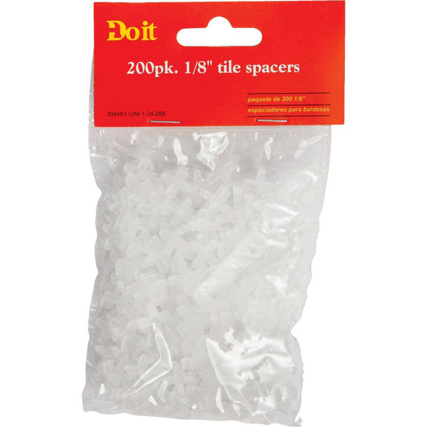 Do it 1/8 In. White Hard Tile Spacers (200-Pack) 308463