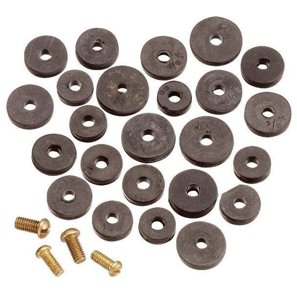 Do it Best Assorted Black Flat Faucet Washer (20 Ct.) DIB805-20