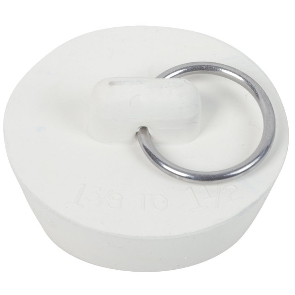 Do it Duo-Fit 1-3/8 In. to 1-1/2 In. White Sink Rubber Drain Stopper 415438