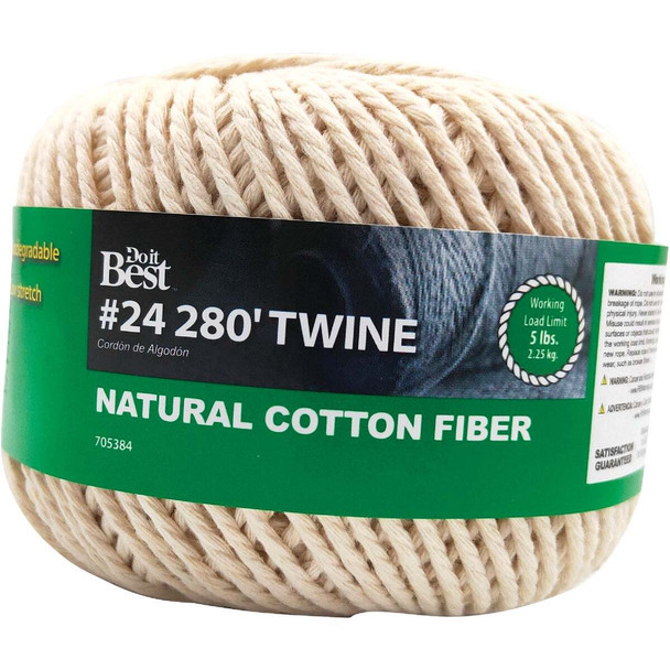 Do it Best #24 x 280 Ft. Natural Cotton Twine 705384