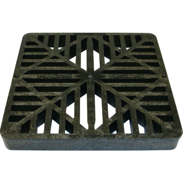 NDS 9 In. x 9 In. Black Polyolefin Square Grate 980