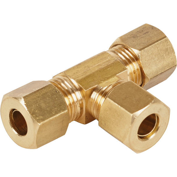 Do it 1/4 In. Compression Brass Tee 458414