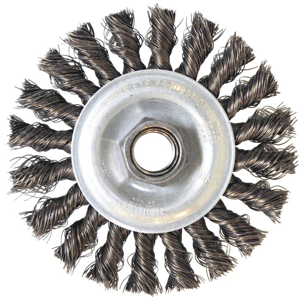 Weiler Vortec 4 In. Stringer Bead 0.014 In. Angle Grinder Wire Wheel 36012