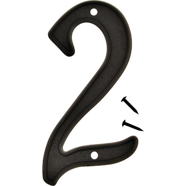 Hy-Ko 4 In. Black House Number Two PN-29/2 Pack of 10
