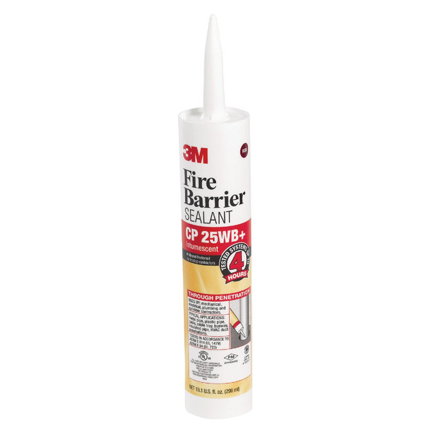 3M 10.1 Oz. 4 Hour Fire Barrier Sealant, Red CP-25WB+