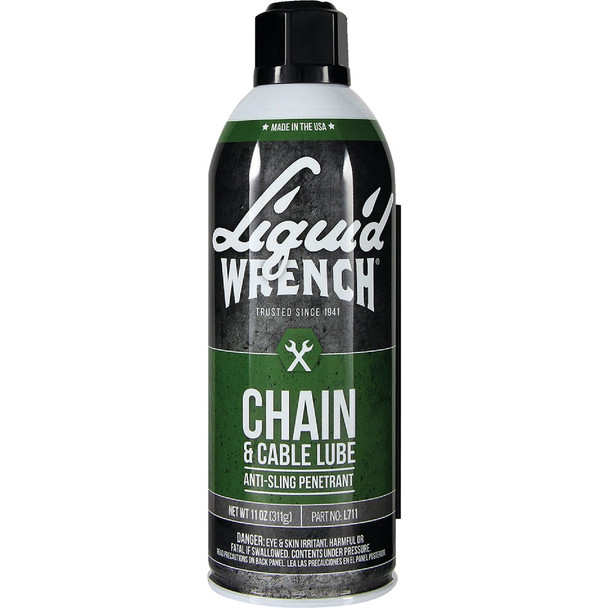 Liquid Wrench 11 Oz. Aerosol Spray Cable and Chain Lubricant L711 Liquid Wrench 11 Oz. Aerosol Spray Cable and Chain Lubricant L711
