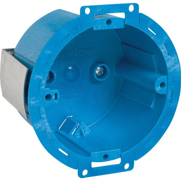 Carlon SuperBlue 10 Lb. Rating Old Work Thermoplastic Molded Ceiling Box BH614R