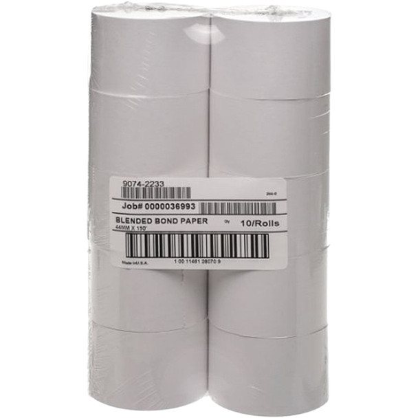 New Receiptco, Bond Receipt Roll, 44mm x 150' (10-Pack) 9074-2233