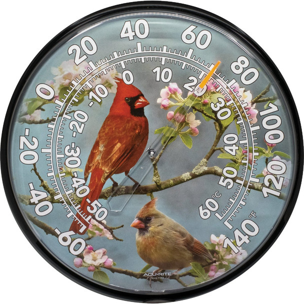 Acurite 12" Fahrenheit -60 To 140 Outdoor Wall Thermometer 01597A3