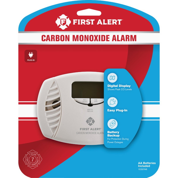 First Alert 120v/Bat Dig Co Detector 1039746