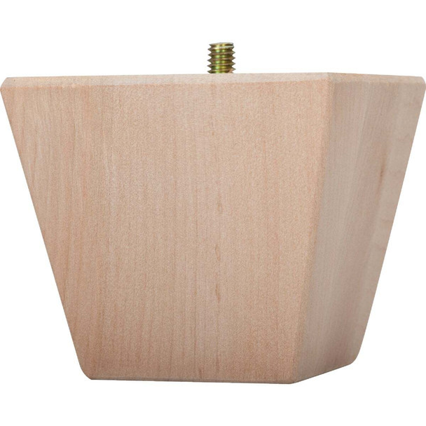 Waddell 3-1/2 In. x 3 In. Contemporary Hardwood Bun Foot 2744