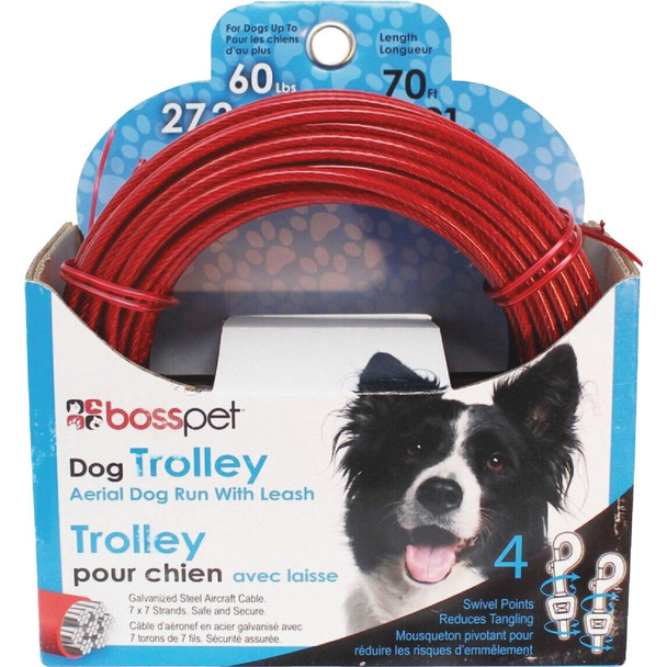 Boss Pet Guardian Gear Dog 70 Ft. Dog Trolley System Q507000099