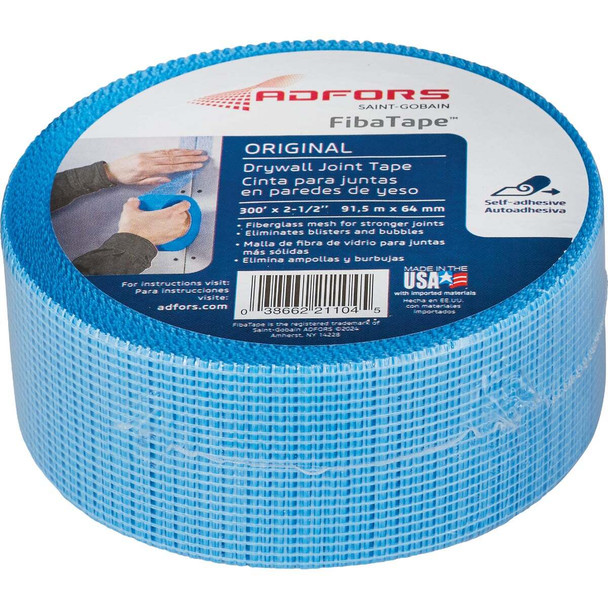 FibaTape Veneer Plaster 2-1/2 In. x 300 Ft. Blue Joint Drywall Tape FDW6367-U