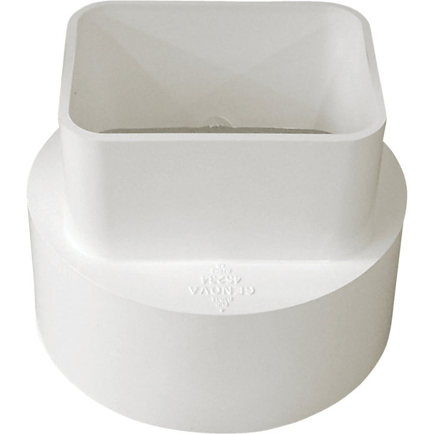 IPEX 2 In. x 3 In. x 4 In. PVC Sewer and Drain Downspout Adapter 414432BC