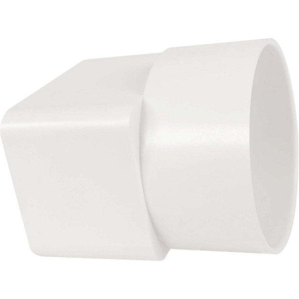 IPEX 2 In. x 3 In. x 3 In. Sewer and Drain White Styrene Downspout Adapter