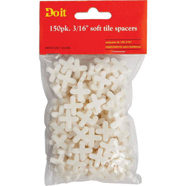Do it 3/16 In. White Soft Tile Spacers (150-Pack) 309192