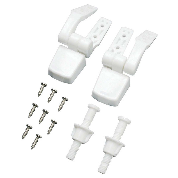 Do it Best White Plastic Top Mount Toilet Seat Hinge DIB835-34