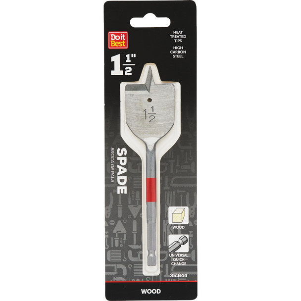 Do it Best 1-1/2 In. x 6-1/4 In. Spade Bit QJDIB-SB-014
