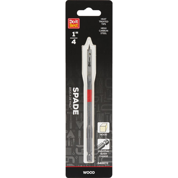 Do it Best 1/4 In. x 6-1/4 In. Spade Bit QJDIB-SB-001