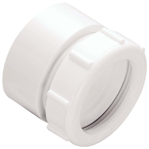 Do it Best 1-1/2 In. White PVC Marvel Connector DIB999W