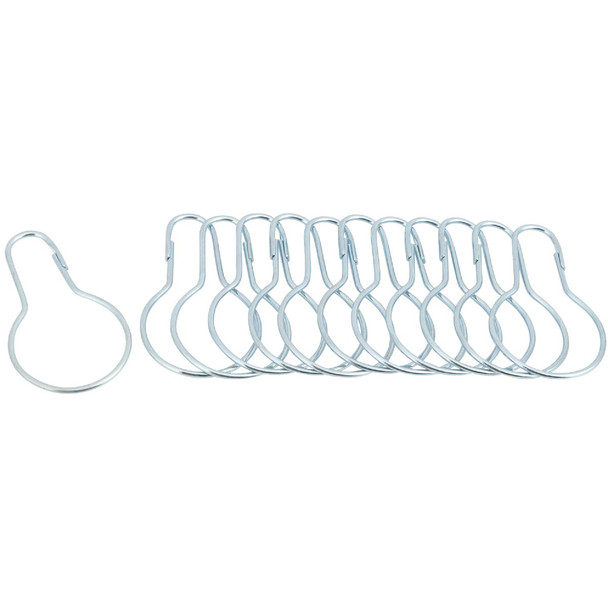 Do it Chrome Shower Curtain Ring (12 Count) 426952